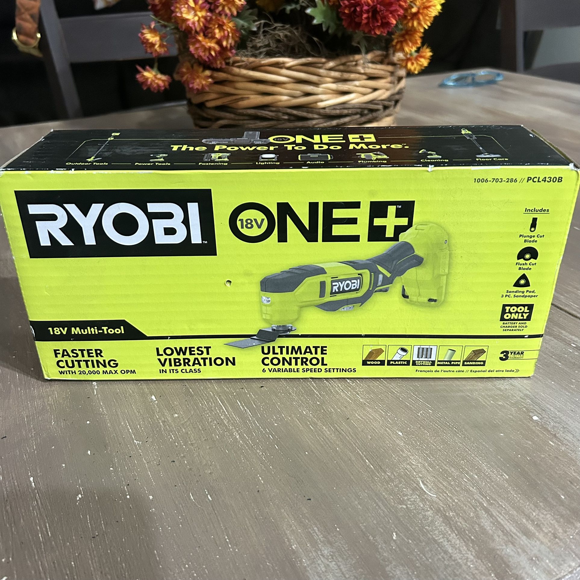 Ryobi 18V Multi Tool Brand New