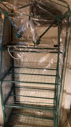 Mini Greenhouse with Clear PVC Cover