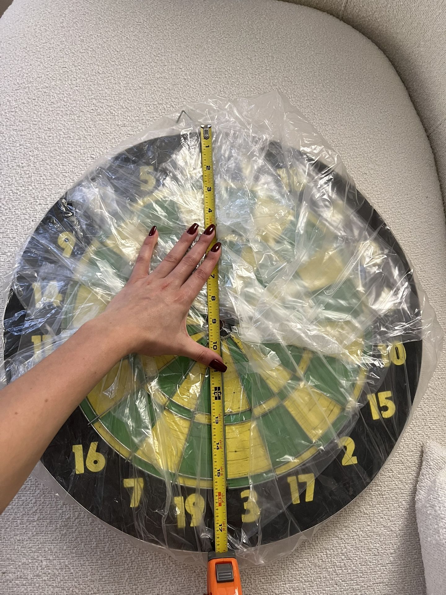 New Dart Board - Black, Yellow, Green