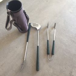 ⛳️ Golf themed BBQ utensils  Like new condition  PU near Canyon Lakes Golf Course 