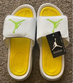 Jordan Slide Sandals White Yellow Green