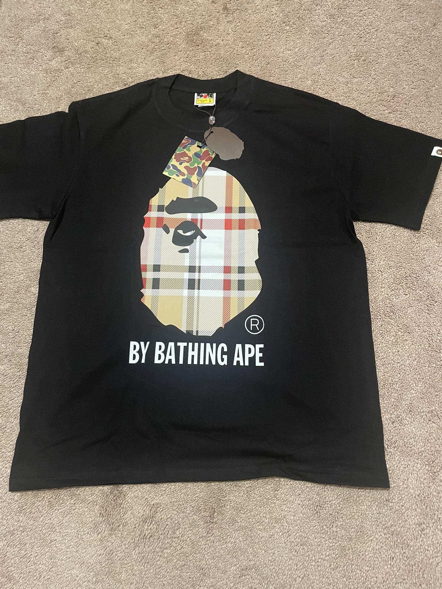 Bape Burberry Tee Large