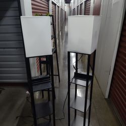 Tonight Light Stands Change Colors With Charging Port Both In Decent Condition Nothing Broken Just Needs A Little Wipe Down