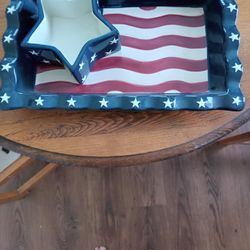 American Flag Chip And Dip Set