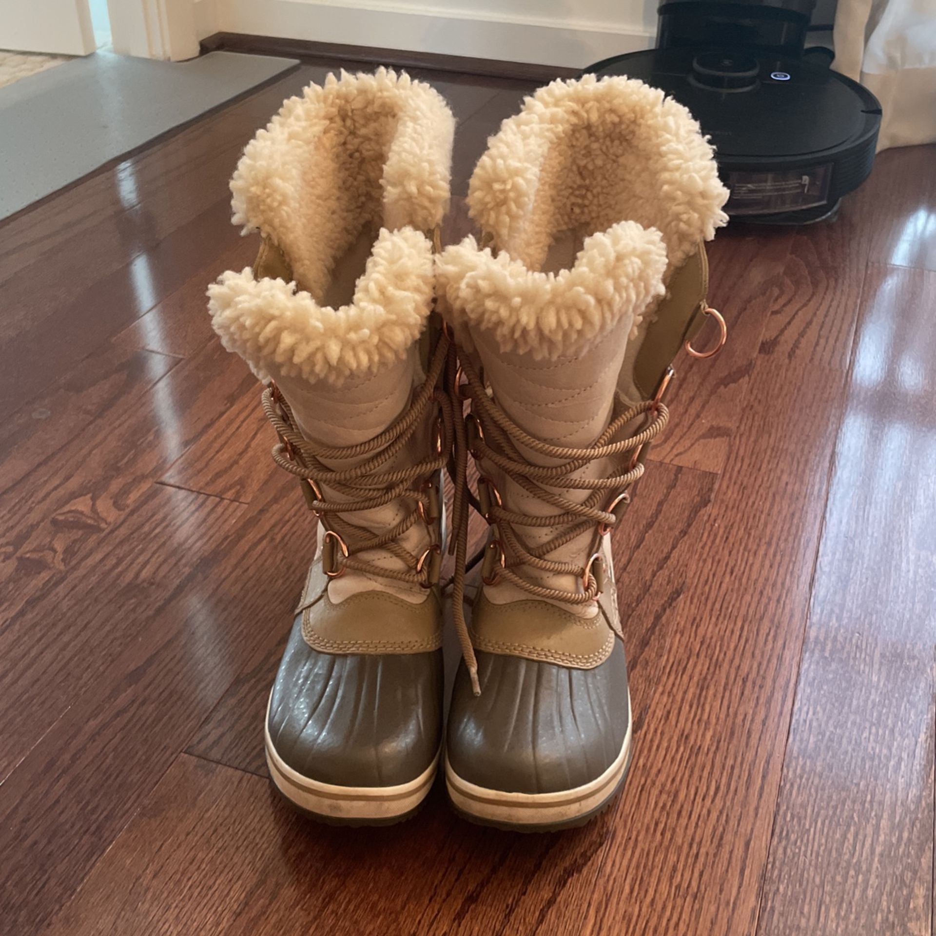 Sorel Beige Waterproof Snow Boot 