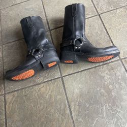 Men’s Black Boots. Harness Style. 