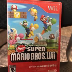 New Super Mario Bros. Wii (Nintendo Wii, 2009) - Complete - Manual - 