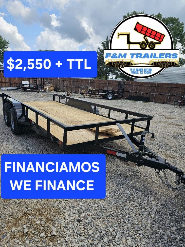 2025 16x76 Trailer With Brakes Frenos, Traila