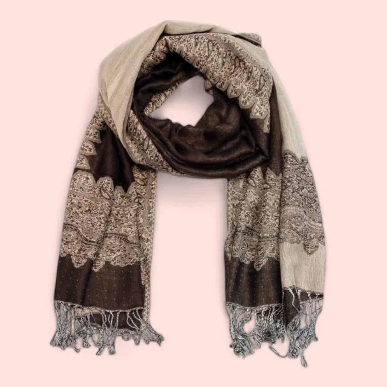 New | Brown Pashmina Shawl