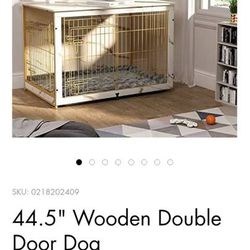 Dog crate luxury style - $75