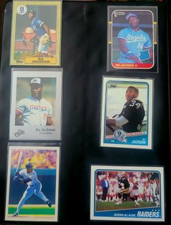 Bo Jackson 12 card lot with RC's and oddballs/broder