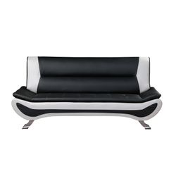 Brand New 2-tone Faux Leather Sofa