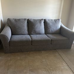 Low Sitting Comfy Grey Couch 