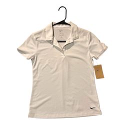 Nike Women’s White Short Sleeve Polo Golf Shirt