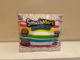 SmushMart Rainbow Layer Cake Squishy Toy