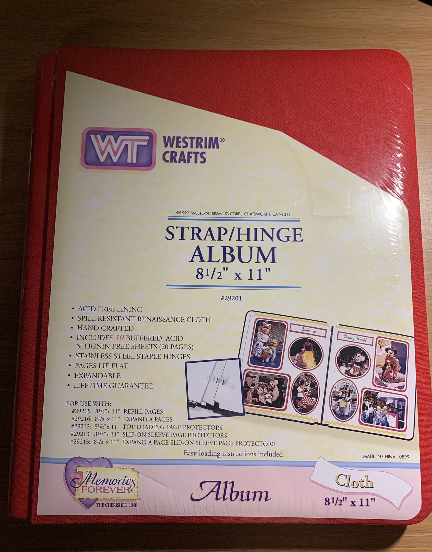 Westrim Crafts Strap/Hinge Cloth Scrapbook New Sealed