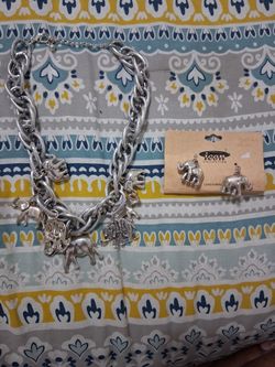 Elephant Tribe Necklace And Earring Set