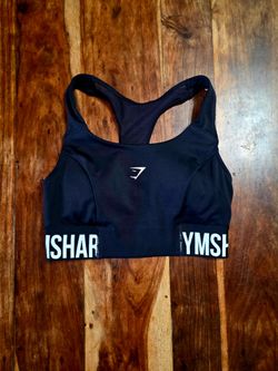 Gymshark Racerback Sports Bra - Black - Size XS