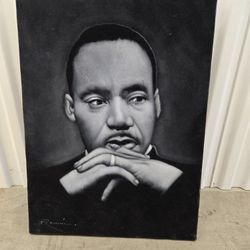 *RARE* Vintage Velvet Martin Luther King Jr Painting