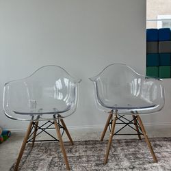 PRICE FOR BOTH Transparent Armchairs