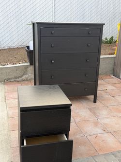 Dresser and 2 Door Nightstand Drawer