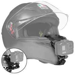 Bicycle Motorcycle Helmet Chin Mount Strap Compatible with GoPro Action Camera for VLOG/POV Shoot Accessory