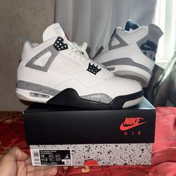 Air Jordan 4 White Cement Size 10