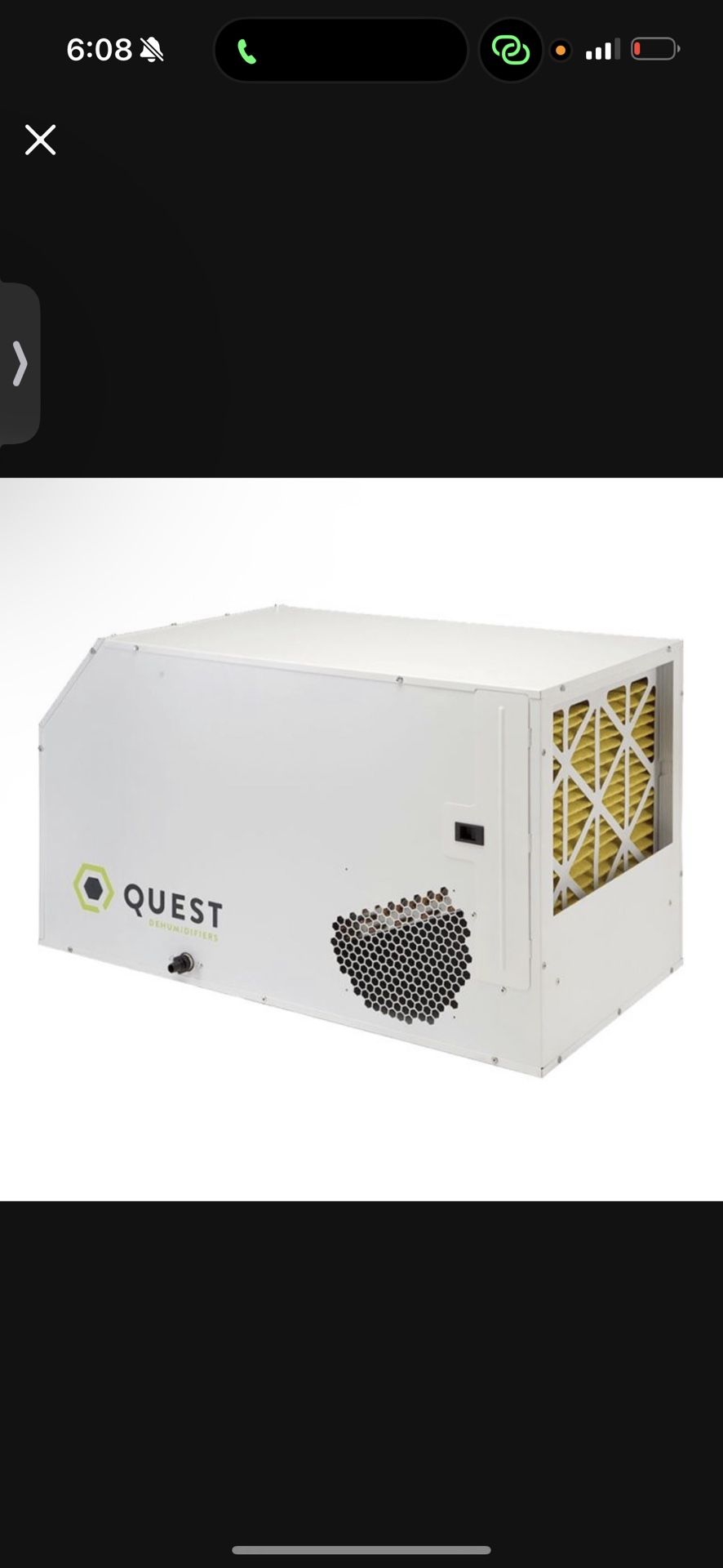 Quest Dehumidifier