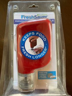 FoodSaver FreshSaver Handheld Vacuum Sealing System Red New