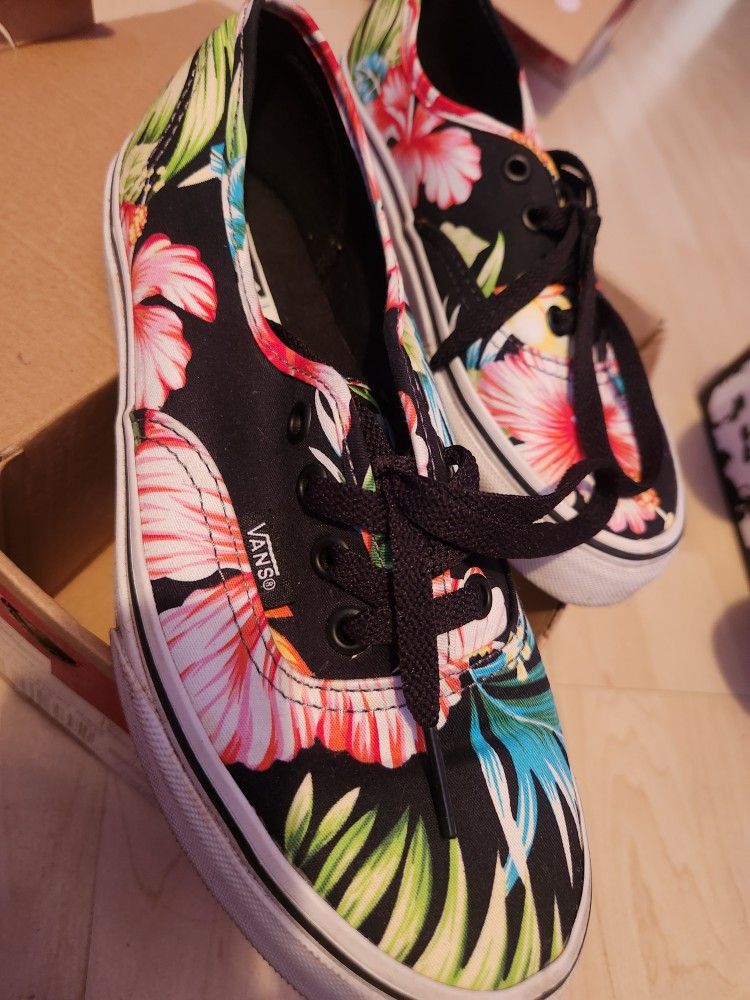 Floral Print Vans