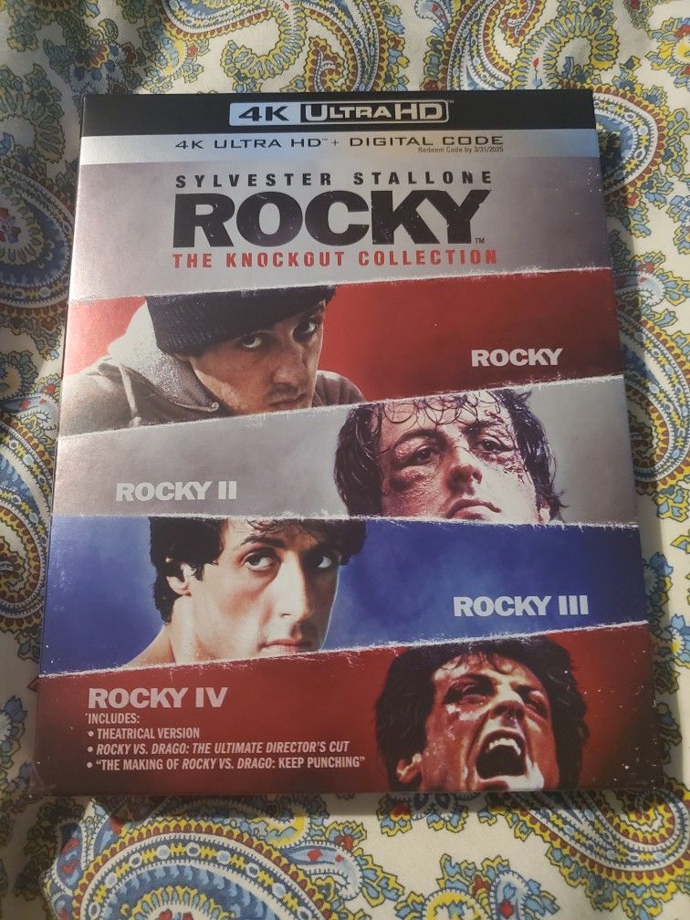 Rocky: The Knockout Collection 4K with Slipcover, No Digital Code