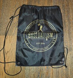 Baseballism - Drawstring Backpack (16'L x 12"W)