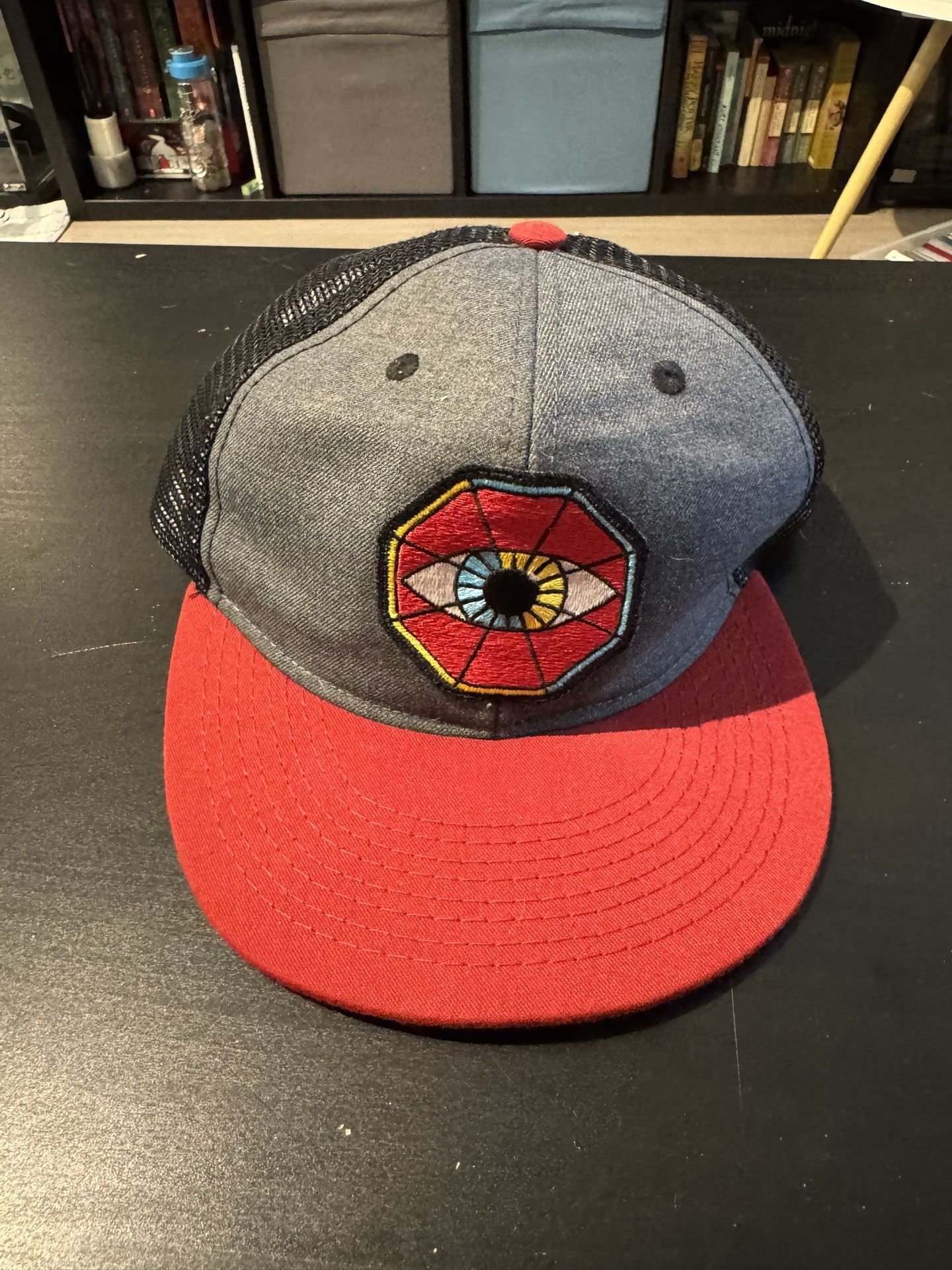 La Punta Pai Snapback Trucker Hat – All-Seeing Eye Patch, Graphic Under-Brim