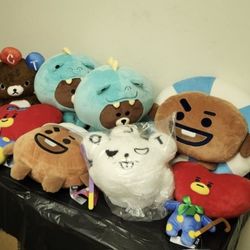 BT21 Line Friends And Kuma Bear Plush Bundle