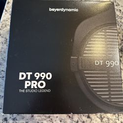 Beyerdynamic DT990 Pro 250 ohm Over-Ear Studio headphones. 