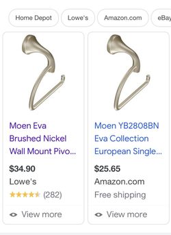 Moen Wall Mount Toilet Tissue Holder (Brushed Nickel)