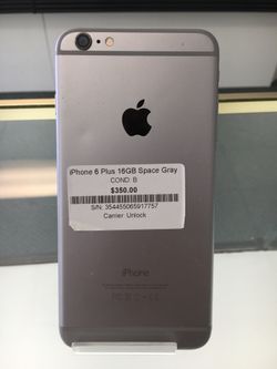Great condition Ape iPhone 6 Plus 16GB Space Gray Factory Unlocked