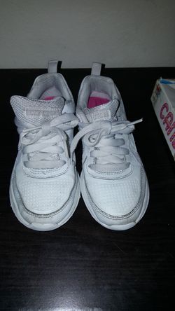 Skechers girls memory foam tennis shoes 12C