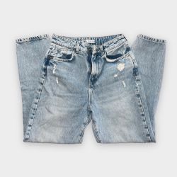 Zara Size 4 High waisted Mom Jeans Washed