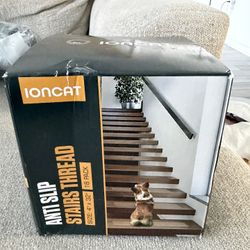 Clear Non Slip Stair Treads for Wooden Steps Indoor 32"x4" – 18-Pack