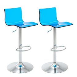 OFFICE CHAIR SET OF 2 PCS ACRYLIC TRANSPARENT 👉 49.00 👈