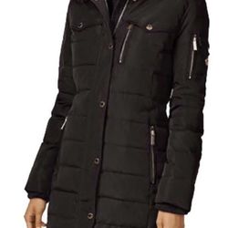 MICHAEL Michael Kors Women's Puffer Winter Coat with Zip Out Hood 