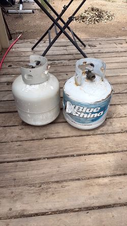 Propane  tank 2 for $ 40,  one is full ,