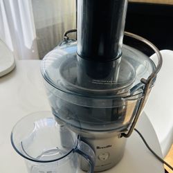 Breville Juice Fountain Compact Centrifugal Machine, 25 fl oz, Silver