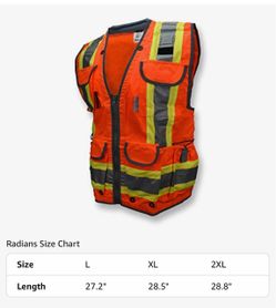 Radians Hi-Vis Orange Safety Vest
