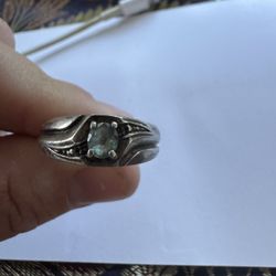 Sterling Silver Ring With Alexandrite Stone. Size 9.5