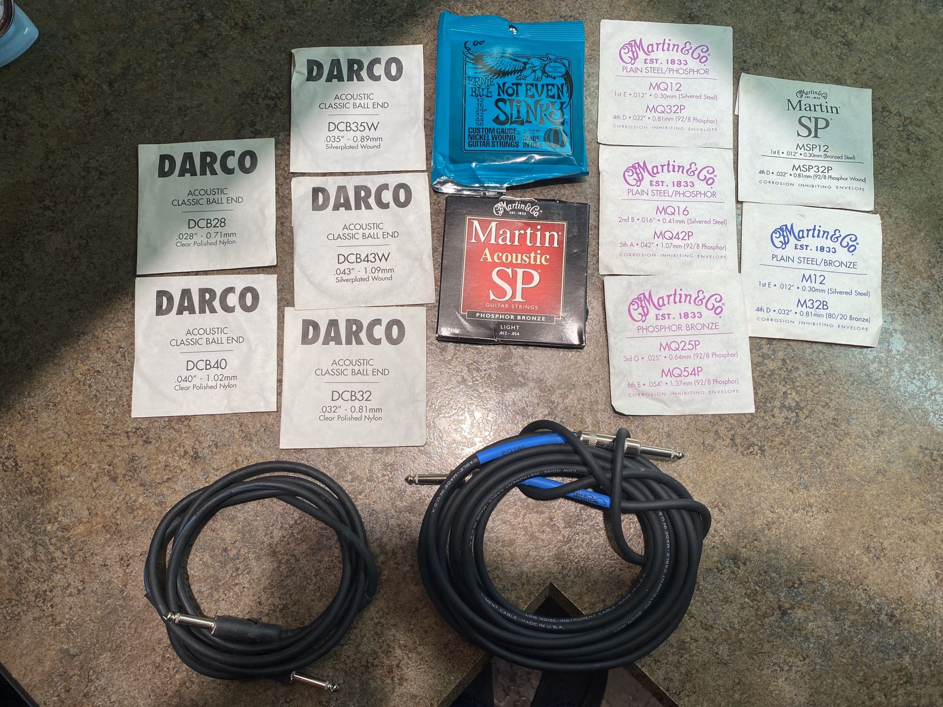 Guitar Strings and Audio Amp Cord’s