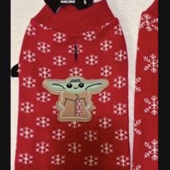 CA. SMALL BABY  YODA DOG SWEATERS.  $11.95. NEW WITH TAGS. SMALL.  STARWARS 