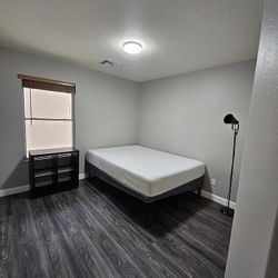 Purple Bed Frame And Memory Foam Mattress