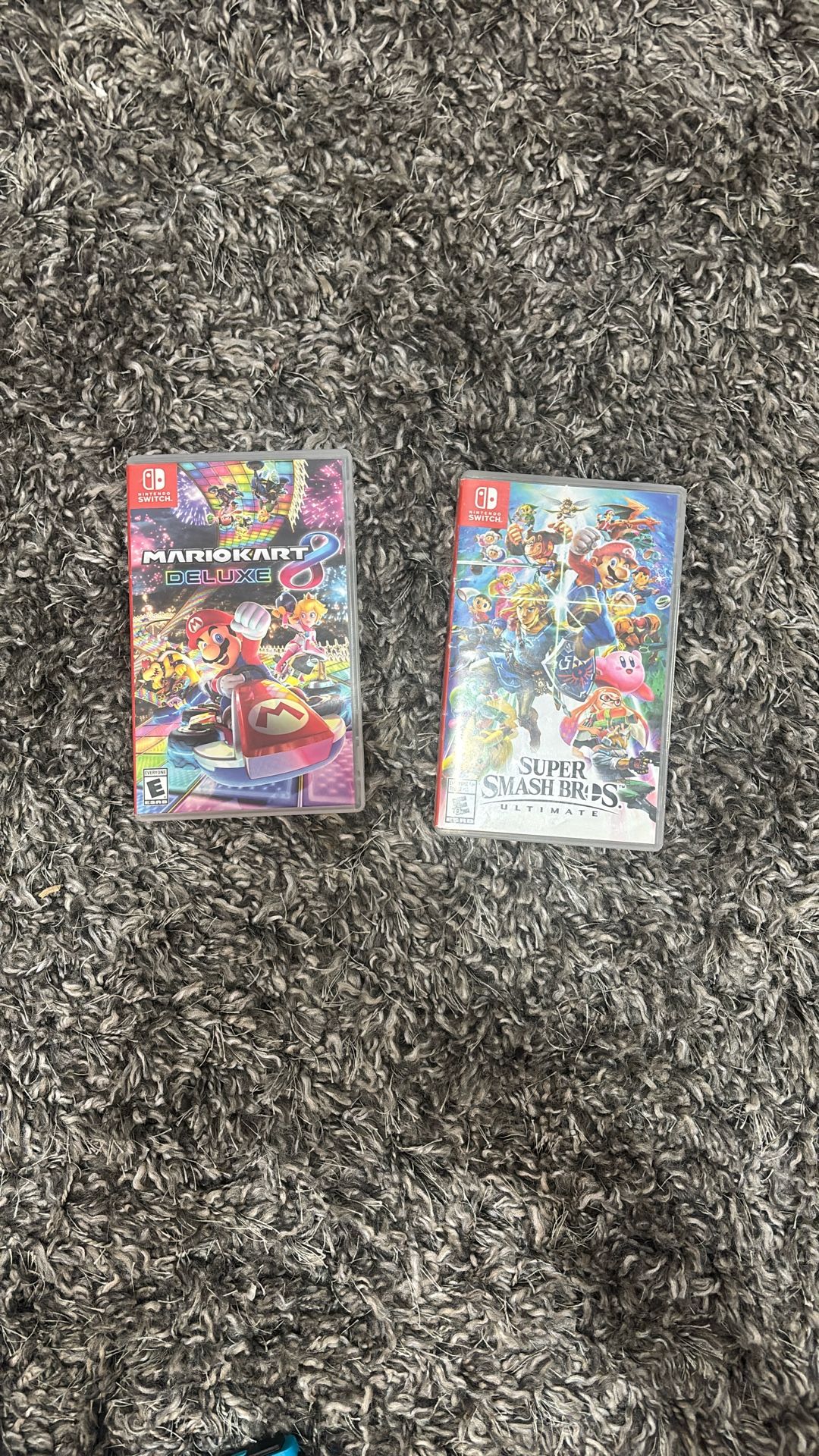 Switch Game Bundle – Mario Kart 8 Deluxe & Super Smash Bros Ultimate (2 Games Only)